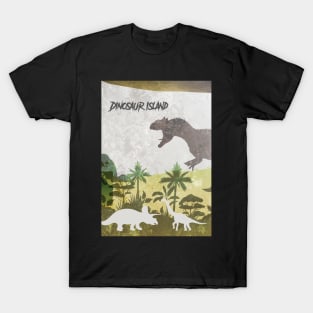 Dinosaur Island - Board Games Design - Movie Poster Style - Board Game Art T-Shirt